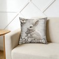 thumbnail image 4 of Tuvgenk Throw Pillow Covers Indoors 18x18 In Polyester Pillowcases Furry Rabbit Multicolor for Couch, 4 of 6