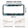 thumbnail image 7 of Aluminum License Plate Frame 2 Pack Car Exterior Accessory Car Tag Holder for Front Rear Plates Cars Decor Snowflake and Feather Pattern, 7 of 7
