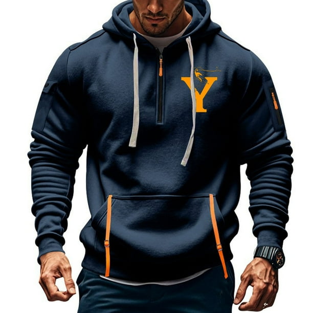 Sudadera con capucha para hombre, sudadera con capucha de manga larga estampada, sudadera con capucha de bolsillo, ropa de trabajo, sudadera con capucha para hombre, blusa de poliéster