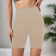 thumbnail image 5 of Arlun Women's Leggings 3D Anti-Cellulite High-Waist Sculpting Push-Up Yoga Fitness Workout Pants Solid Color Casual Peach-Shaped Design Comfy Sports Bottoms Beige M, 5 of 7