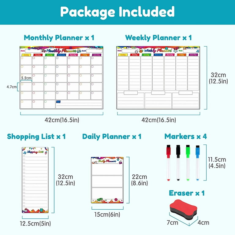 D-FantiX Magnetic Dry Erase Calendar Whiteboard, 4 Pack Magnetic Calendar for Fridge,Monthly Weekly Daily Grocery List Refrigerator Calendar Planner for Kitchen Home,Family Chore Chart for Kids Adults - Walmart.com d-fantix-magnetic-dry-erase-calendar-whiteboard-4-pack-magnetic-calendar-for-fridge-monthly-weekly-daily-grocery-list-refrigerator-calendar-planner-for-kitchen-home-family-chore-chart-for-kids-adults-walmart-com