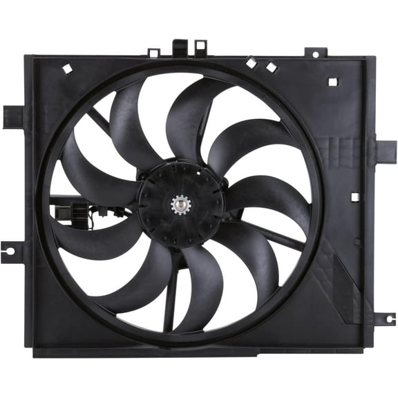 TYC Dual Radiator & Condenser Fan Assembly compatible with Nissan Versa 2012-2016