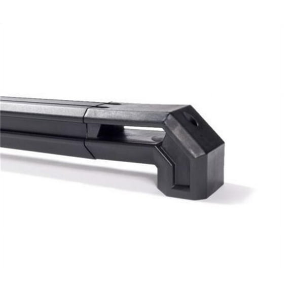 Fits 2021-2023 Ford F-150 Putco Bed Side Rail 109868 TEC Rail; Direct Fit; Stake Pocket Mount; Powder Coated; Black; Aluminum; With Channel For Blade Series Lights