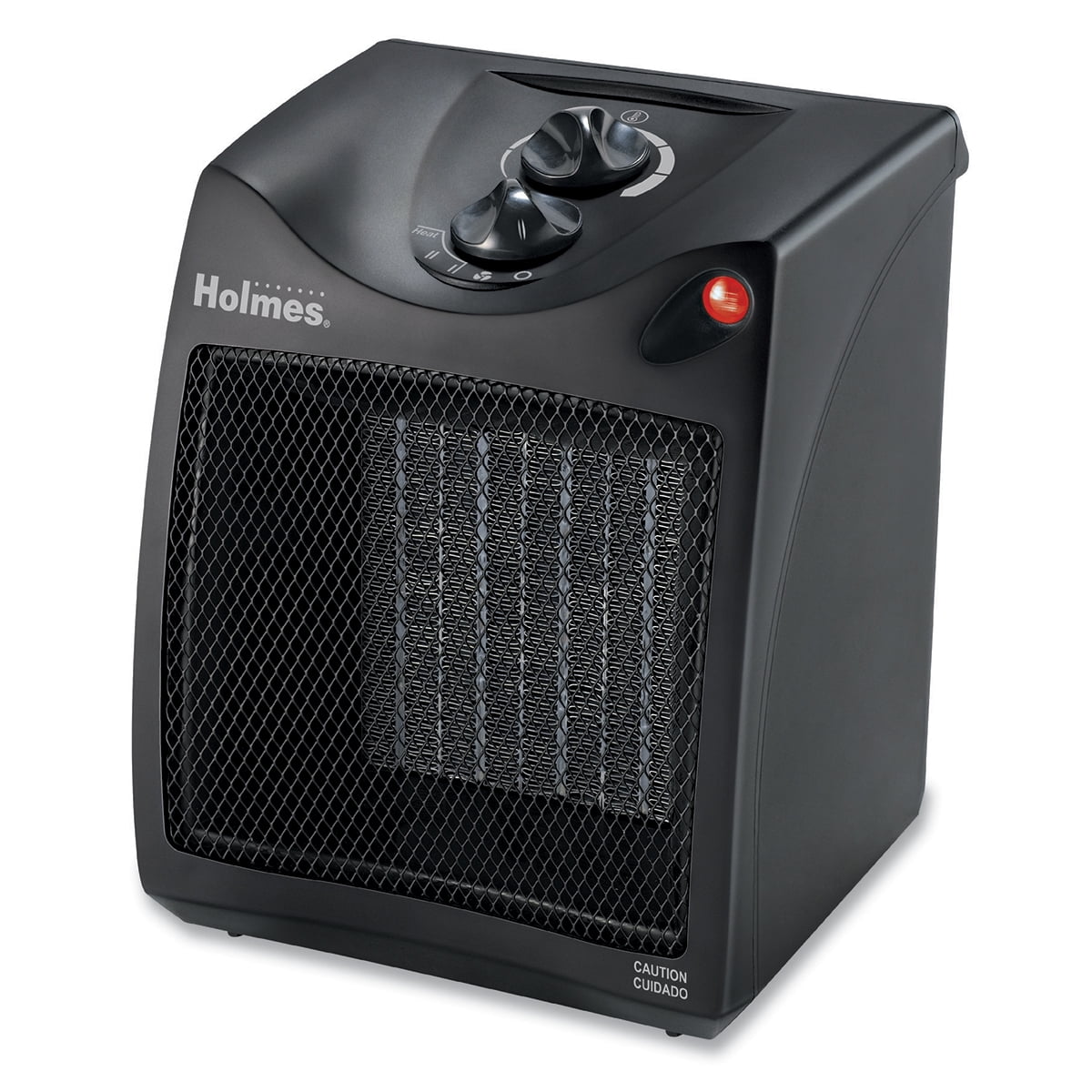Holmes Compact Ceramic Heater with Manual Thermostat, 7 3/8? x 7 3/8? x