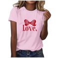 thumbnail image 1 of RXMEKW Chemises à Manches Courtes pour Femmes, T-Shirts Décontractés Imprimés à Col Rond pour Femmes, 1 of 8