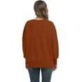 thumbnail image 3 of Aiyino Women Crewneck Batwing Sleeve Oversized Side Slit Ribbed Knit Pullover Sweater Top, 3 of 5