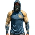 thumbnail image 2 of Yaoyar Fishing Shirts for Men Novelty Fish Graphic Long Sleeve Shirt UPF 50+ UV Sun Protection SPF Tops for Workout Hiking, 2 of 5