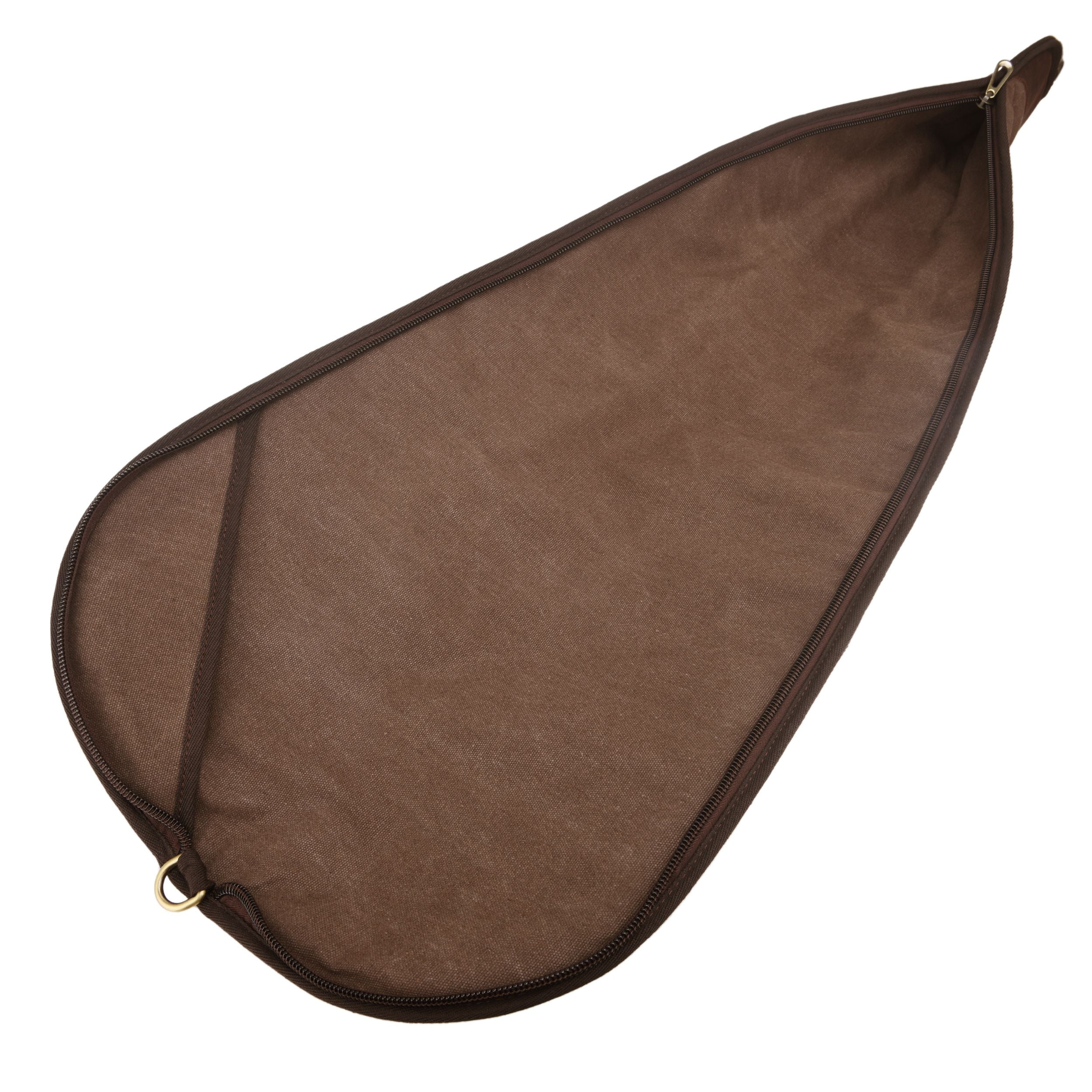 WAYNE'S DOG 41" / 55" Soft Gun Case for Rifle & Shotgun, Canvas Leather Embroidered Gun Storage Bag for Bolt-Action Rifles, Break-Action Shotguns Fit Guns Without Scope