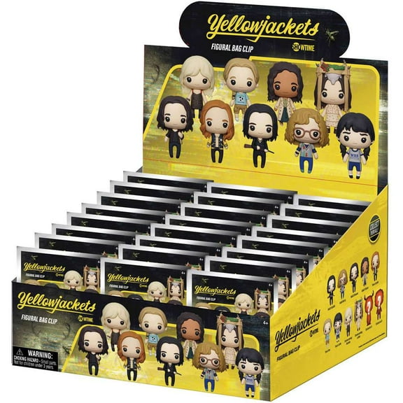 3D Figural Bag Clip Yellowjackets Series 1 Mystery Box (24 Packs)