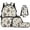 Horse Big Bow, variant on Pzuqiu Camo Bass Fish School Backpack Set for Kids with Lunch Bag 17 Inch Book Bags for Girls 10-12 Years Old, Schoolbag for Boys Pencil Bag Water Bottle Bag School Bookbag Sets