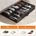 thumbnail image 3 of Organizador Lifewit para guardar zapatos para debajo de la cama, juego de 2 unidades, color negro, 3 of 7
