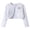 White, variant on Girls Cardigan Cropped Shrug Bow One Button Dressy Party Sweater for Kids White Size 1T