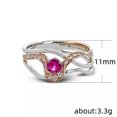 thumbnail image 2 of EOEMY Unique Women 925 Silver Filled Wedding Rings Cubic Zirconia Jewelry Size 6-10-6, 2 of 5