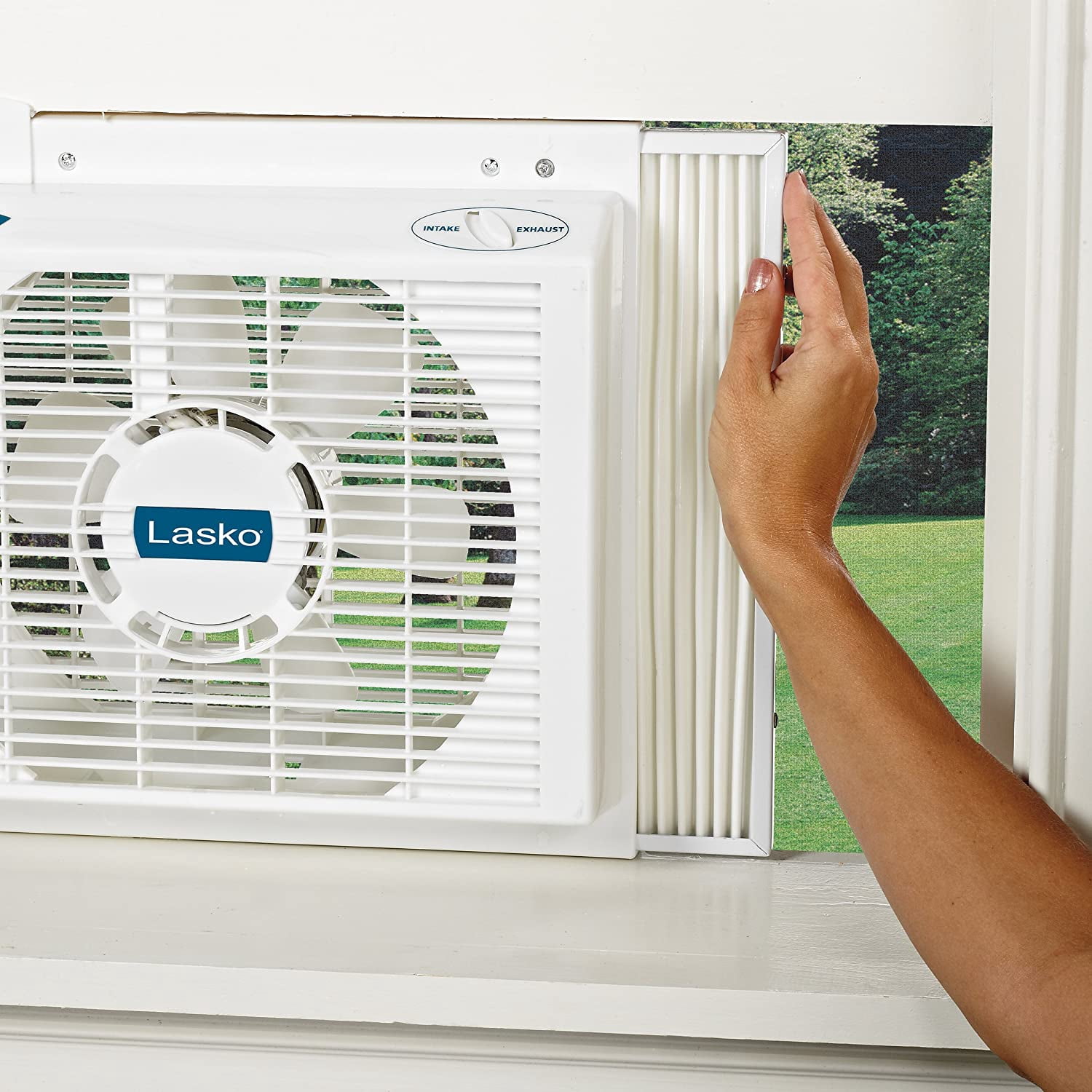 Lasko 2138 8-Inch Electrically Reversible Twin Window Fan - Walmart.com