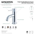 thumbnail image 5 of Kingston Brass LS8221NYL New York One-Handle 1-Hole Bathroom Faucet with Push Pop-Up Drain in Polished Chrome, 5 of 5