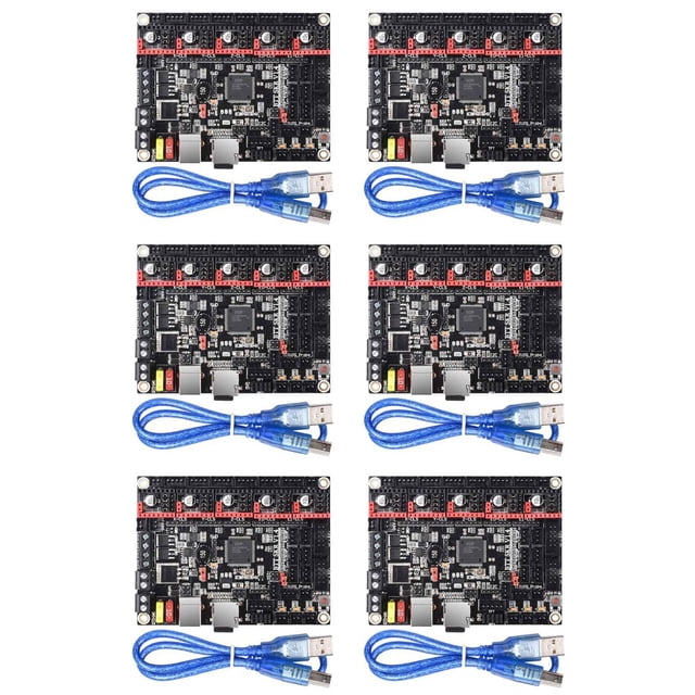 6X Placa Base SKR 1,4, Piezas de Impresora 3D, Placa de Control de 32 Bits para 3 V2, Actualización para 2,4 DIY