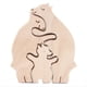 thumbnail image 1 of Regalo y Moderno para el Día de la Madre, Familia de Osos, Adornos Artesanales de Madera para Madre e Hijo, 1 of 5