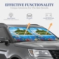 thumbnail image 4 of Fotbe Island And Coral Reef 2-Piece Car Windshield Sun Shade | Sun Blocker for Car Windshield | Foldable Automotive Interior Accessories for Sun Protection-Small, 4 of 6