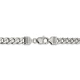 thumbnail image 4 of 925 Sterling Silver 8mm Curb Chain 24 Inch, 4 of 5