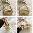 thumbnail image 7 of Female Underarm Shoulder Bag, Glossy Color Handbag PU Small Hobo Purse, 7 of 7