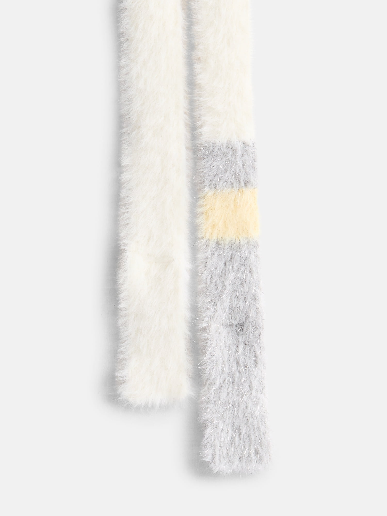 No Boundaries Women's Skinny Scarf, Buttercream Stripe