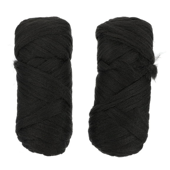 UPKOCH 2 Rolls Braided Hair Extensions Polypropylene Black Non-Damaging Hair Extensions for Women Parties