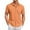 Z01# Orange, variant on Huresd Men's Wrinkle Free Untucked Cuban Shirt Business Casual Button Down Shirts Short Sleeve Solid Color Shirt Royal Blue M