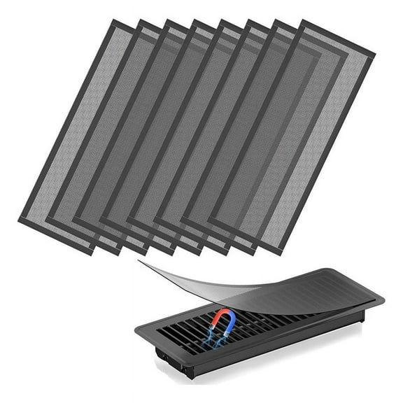 Floor Vent Covers,4x12In Magnetic Vent Covers Mesh Screen Air Vent Filter,Floor Register Vent Covers for Home Floor,B