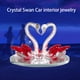 thumbnail image 4 of Riwesomey Artesanía Cisne de cristal Pareja vívida Cisnes Estatuillas de animales Encantador Robusto Ligero Ornamento Accesorio Hogar Coches Automoción decorativa y accesorios, 4 of 6