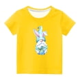 thumbnail image 2 of TIMIFIS Tee Garçons Filles T-Shirts Graphiques de Pâques Unisexes Enfants Col Rond Manches Courtes T-Shirts Enfants Gnomes Mignons Imprimé Œufs T-Shirt, 11 Ans, 2 of 4