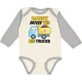 thumbnail image 3 of Inktastic Daddy Drives The Big Trucks with Dump Truck Boys or Girls Long Sleeve Baby Bodysuit, 3 of 5