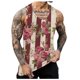 thumbnail image 1 of Mens Summer Surf Beach Tank Top Large Size Casual Breathable Sleeveless Top Loose Print Tank Top Man ShirtL, 1 of 5