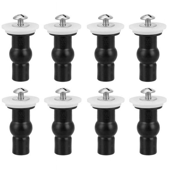 8 Pack Toilet Seat Screws Hinges Bolt Expanding Rubber Top Nuts Screw Fixings Fix WC Blind Hole Fittings
