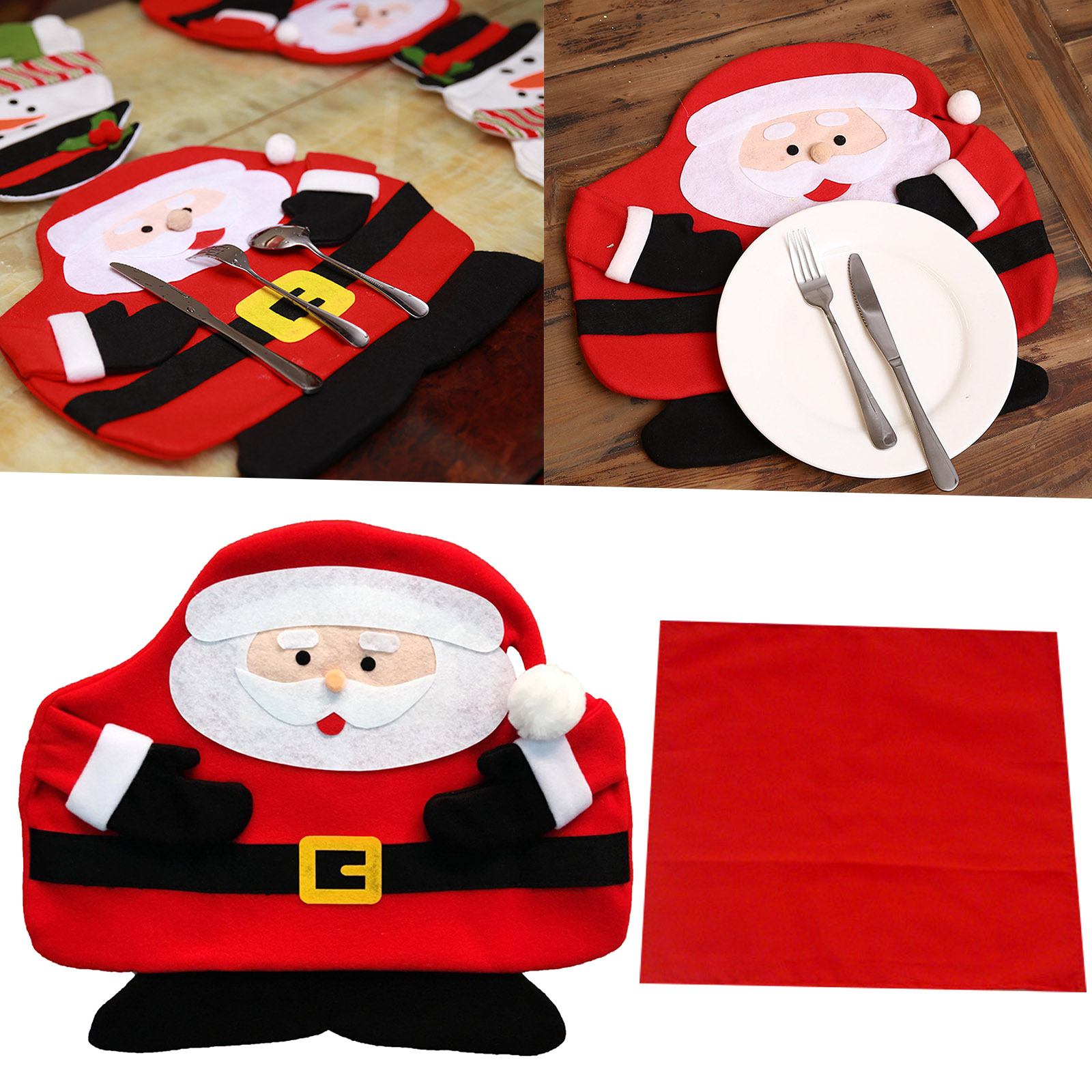 hanxiulin christmas red placemats contain red napkins christmas