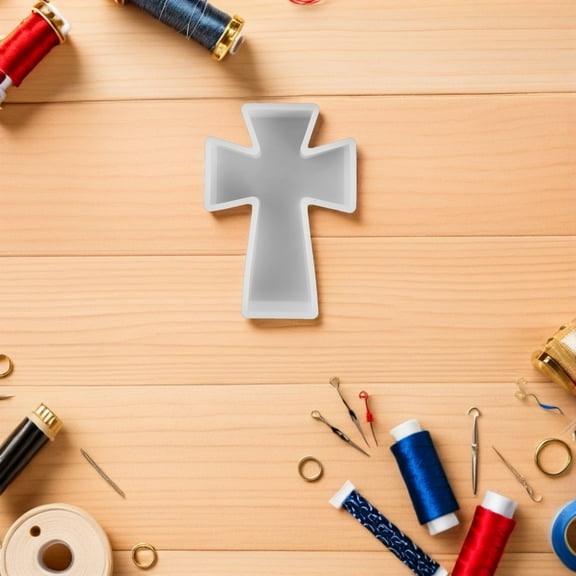 FOMIYES Versatile Silicone Cross Mold for Epoxy Resin Candle Holder Soap and Craft Making