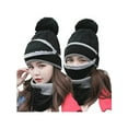thumbnail image 3 of Seyurigaoka Women Men Warm 3 In 1 Winter Hat, Fleece Lined Beanie Hat with Scarf  Set, 3 of 3
