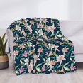 thumbnail image 3 of Yiaed Lilies Flowers Print Blanket Throw Blanket Soft Cozy Flannel Blanket for Home Bed Sofa Couch Chair-80"x60", 3 of 6