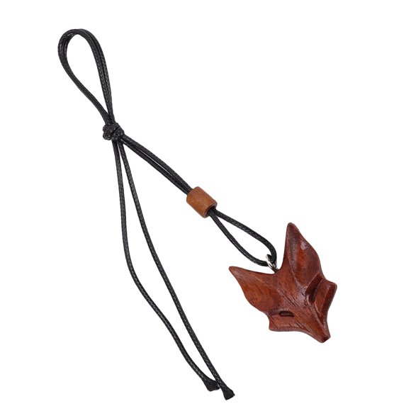 Colgante Zorro Collar Con Colgante De Madera Innovador Llavero Ajustable Bolsa Colgante Accesorio Para Hombres Y Mujeres