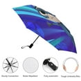 thumbnail image 3 of Super Kitties Travel Essentials Umbrella Windproof Compact Collapsible Light, Automatic, Strong And Portable, Wind Resistant Folding Small Umbrella for Rain, 3 of 8