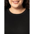 thumbnail image 4 of Terra & Sky Women's Plus Size Fleece Sweatshirt, Available in 1,2, and 3- Packs, Size 0X-4X, 4 of 10