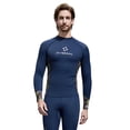 thumbnail image 2 of Cxenplz Mens Wetsuit Top 3mm Wetsuits Jacket Long Sleeve Warm Wet Suit Tops Front Zipper Swimsuit for Cold Water Swim, 2 of 7