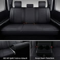 thumbnail image 4 of Coverado Custom Fit Tundra Seat Covers, 5 Seats Waterproof Leather Car Custom Seat Protectors Auto Interior Fit 2007-2021 Toyota Tundra Crew/Crewmax Cab, Black, 4 of 9