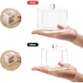 thumbnail image 3 of Dispensador de soporte de 10oz, organizador de baño transparente grande, accesorios de decoración para almacenamiento, soporte de bolas de algodón, tarros de boticario, 3 of 5