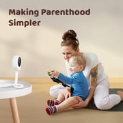 NETVUE Peekababy Baby Camera Monitor, Wireless Baby Monitor with Camera & Audio, 4-in-1 Crib Mount, Smart App, Sleep Analysis & Two-Way Talk