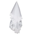 thumbnail image 2 of Jiaroswwei Romantic Women Lace Edge Long Cathedral Wedding Bridal Veil Accessory Headwear, 2 of 5