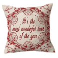 thumbnail image 1 of Funda de almohada de Navidad Fundas de almohada decorativas de lino y algodón Copo de nieve de Navidad Funda de cojín de sofá para el hogar Favor de Navidad, 45 * 45 cm / 18 * LingWen 8390614683983, 1 of 1