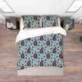 thumbnail image 2 of 3D Hand Drawn Animal Bear Floral Leaf Quilt Cover Set Bedding Set Duvet Cover, 2 of 3