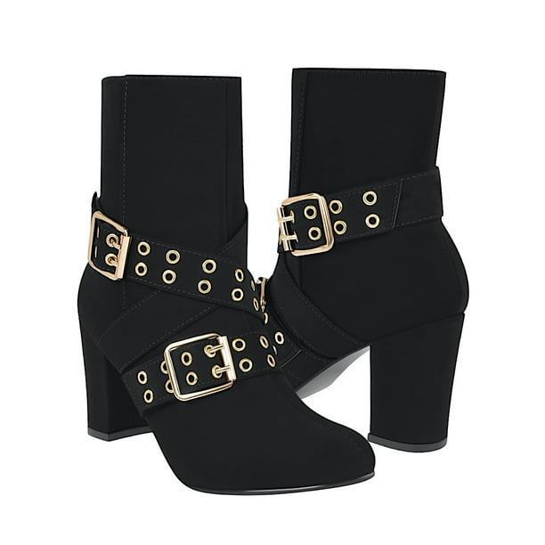 BOTINES DAMA STYLO 4888 SIMIPIEL NEGRO