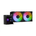 thumbnail image 4 of MSI MPG CoreLiquid D240, AIO Liquid CPU Cooler, 2.4" IPS Display 240mm Radiator, Dual 120mm PWM Fans, ARGB, 4 of 5