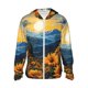 thumbnail image 1 of Balery Elegant Sunset Sunflower Sudadera ligera de manga larga con capucha y protección solar UPF 50+ para hombre y mujer, ideal para pesca y running-X-Large, 1 of 7